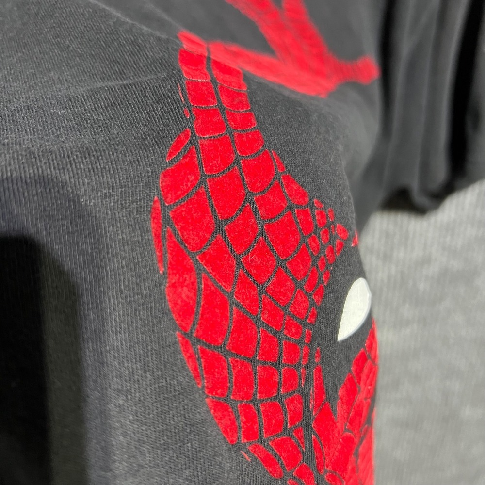 Vintage Delta Spider Man T Shirt Mens Large Black Red Puff Print Marvel Comics - Picture 5 of 10
